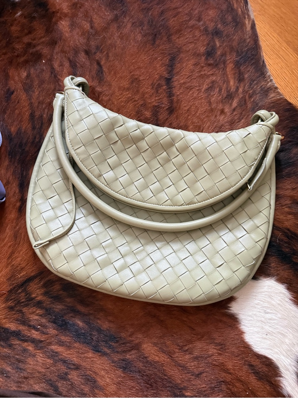 Bottega Woven Strap Crossbody & Sage Woven Shoulder Bag Set - Picture 3 of 5